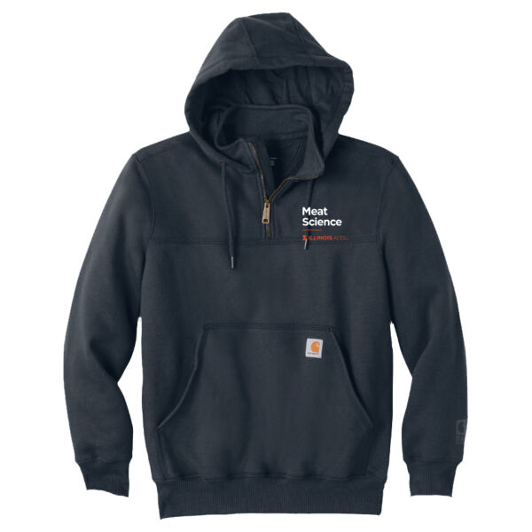 Meat Science Embroidered - Rain Defender ® Paxton Heavyweight Hooded Zip Mock Sweatshirt Thumbnail